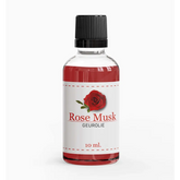 Roos musk geurolie -roos musk in heldere fles met zwarte dop voor natuurlijke geur